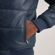 Lucas Blouson Bomber en Cuir pour Homme – Vue produit alternative 6