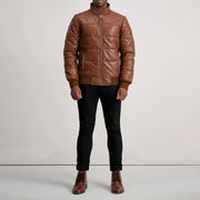 Lucas Blouson Bomber en Cuir pour Homme – Vue produit alternative 3