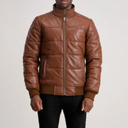 Lucas Blouson Bomber en Cuir pour Homme – Vue produit alternative 4