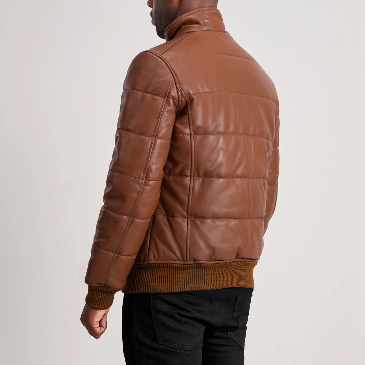 Lucas Blouson Bomber en Cuir pour Homme – Vue produit alternative 5