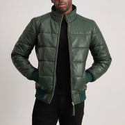 Lucas Blouson Bomber en Cuir pour Homme – Vue produit alternative 1