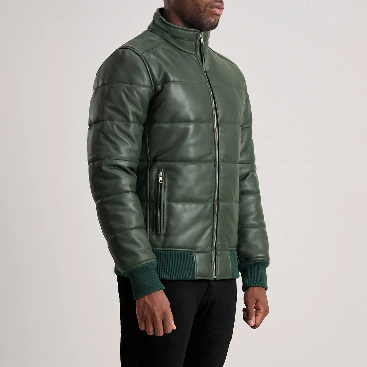 Lucas Blouson Bomber en Cuir pour Homme – Vue produit alternative 2