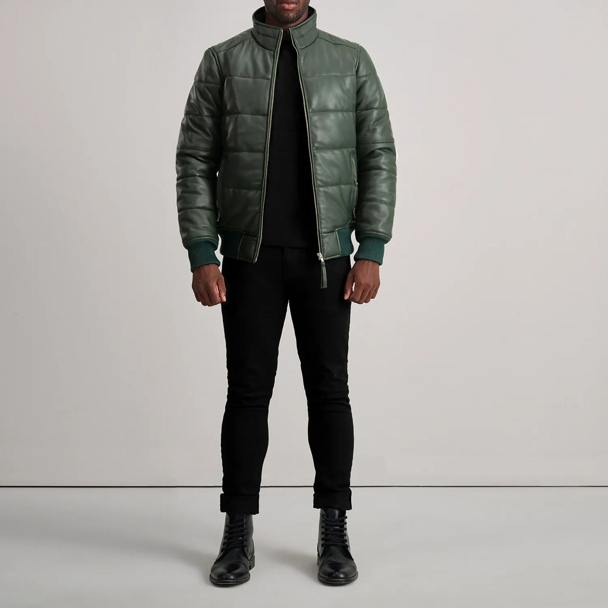 Lucas Blouson Bomber en Cuir pour Homme – Vue produit alternative 3