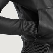 
Luna Hooded Blouson Bombardier en Cuir pour Femme – alternate product view 6