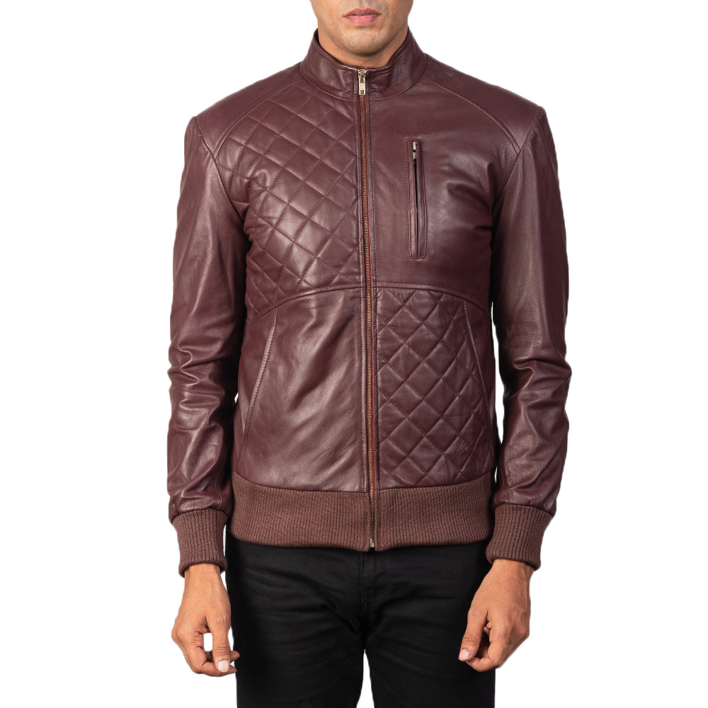 Moda Blouson Bomber en Cuir pour Homme – Vue produit alternative 3