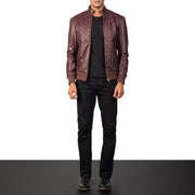Moda Blouson Bomber en Cuir pour Homme – Vue produit alternative 4