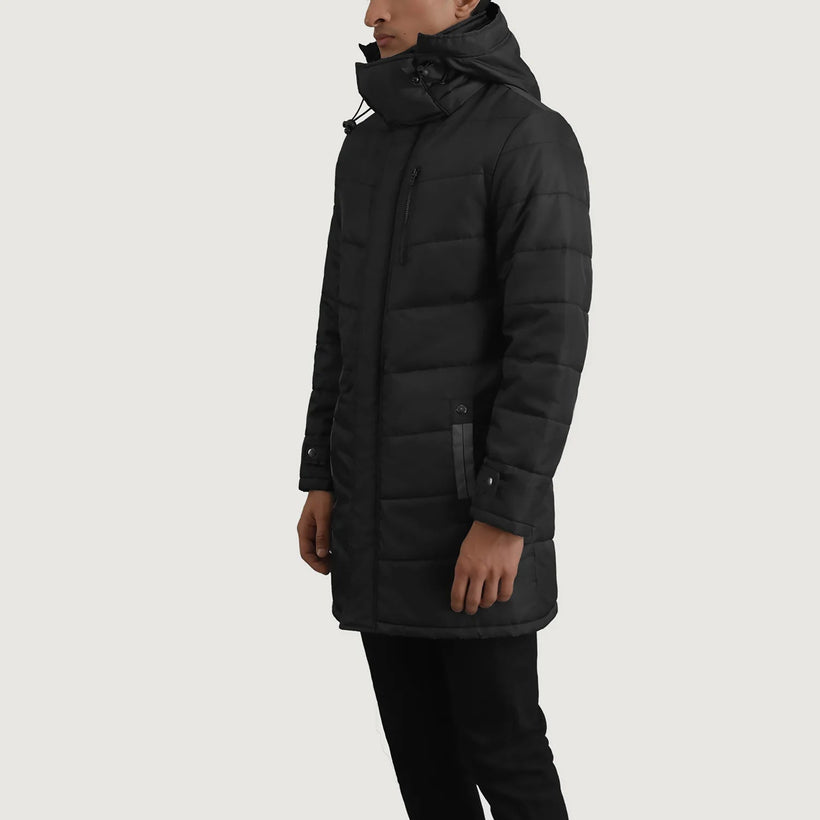 Moore Noir Hooded Parka pour Homme