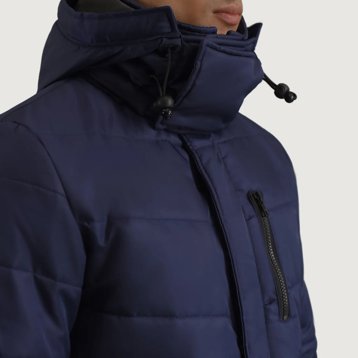 
Vue intérieure Showing Quilted Viscose Lining & Deux poches intérieures fonctionnelles