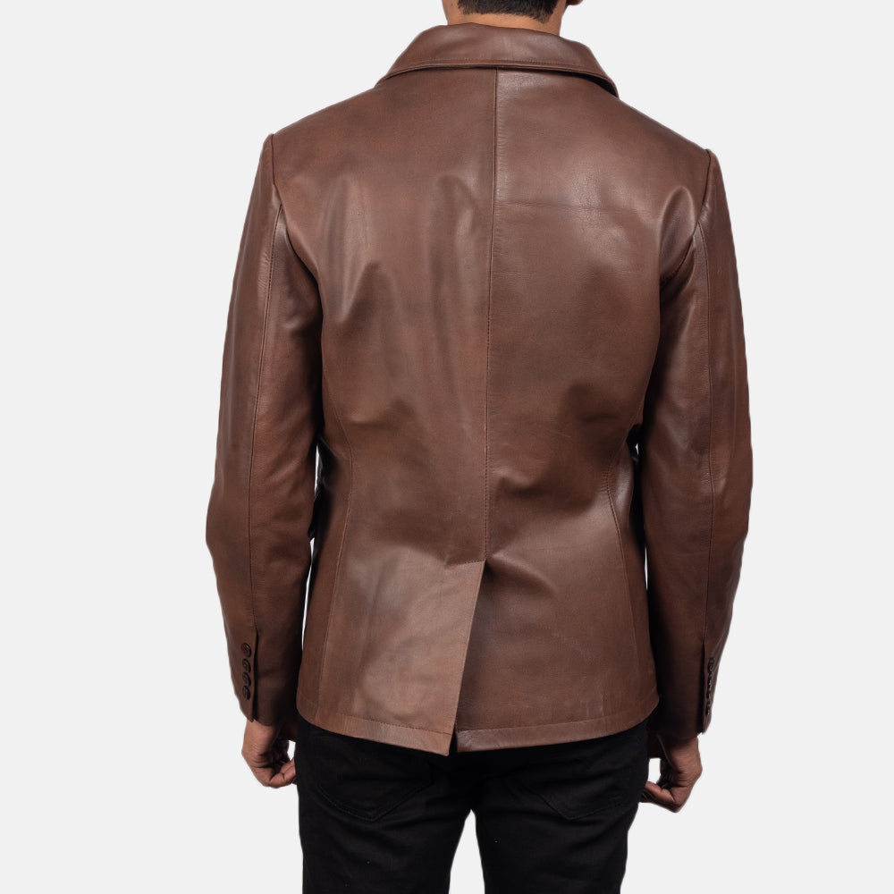
Authentic Cowhide Leather avec grain de cuir pull-up patiné & surpiqûres renforcées haute résistance