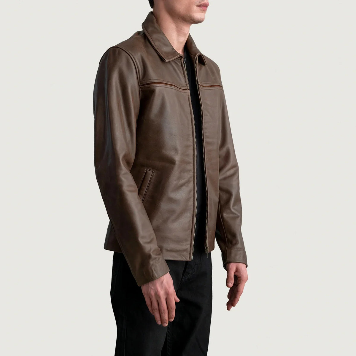 Mystical Veste en Cuir pour Homme – Vue produit alternative 2