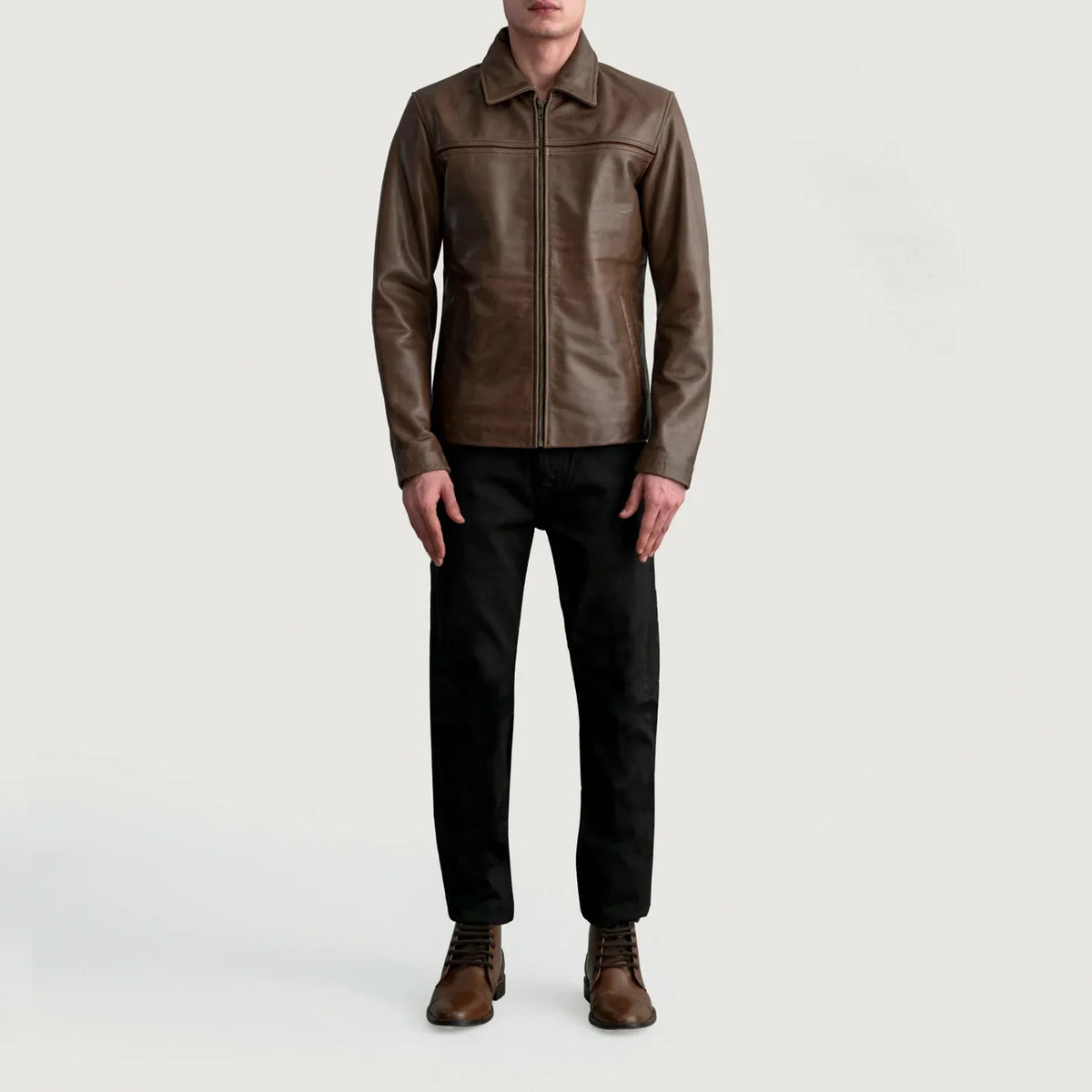 Mystical Veste en Cuir pour Homme – Vue produit alternative 4