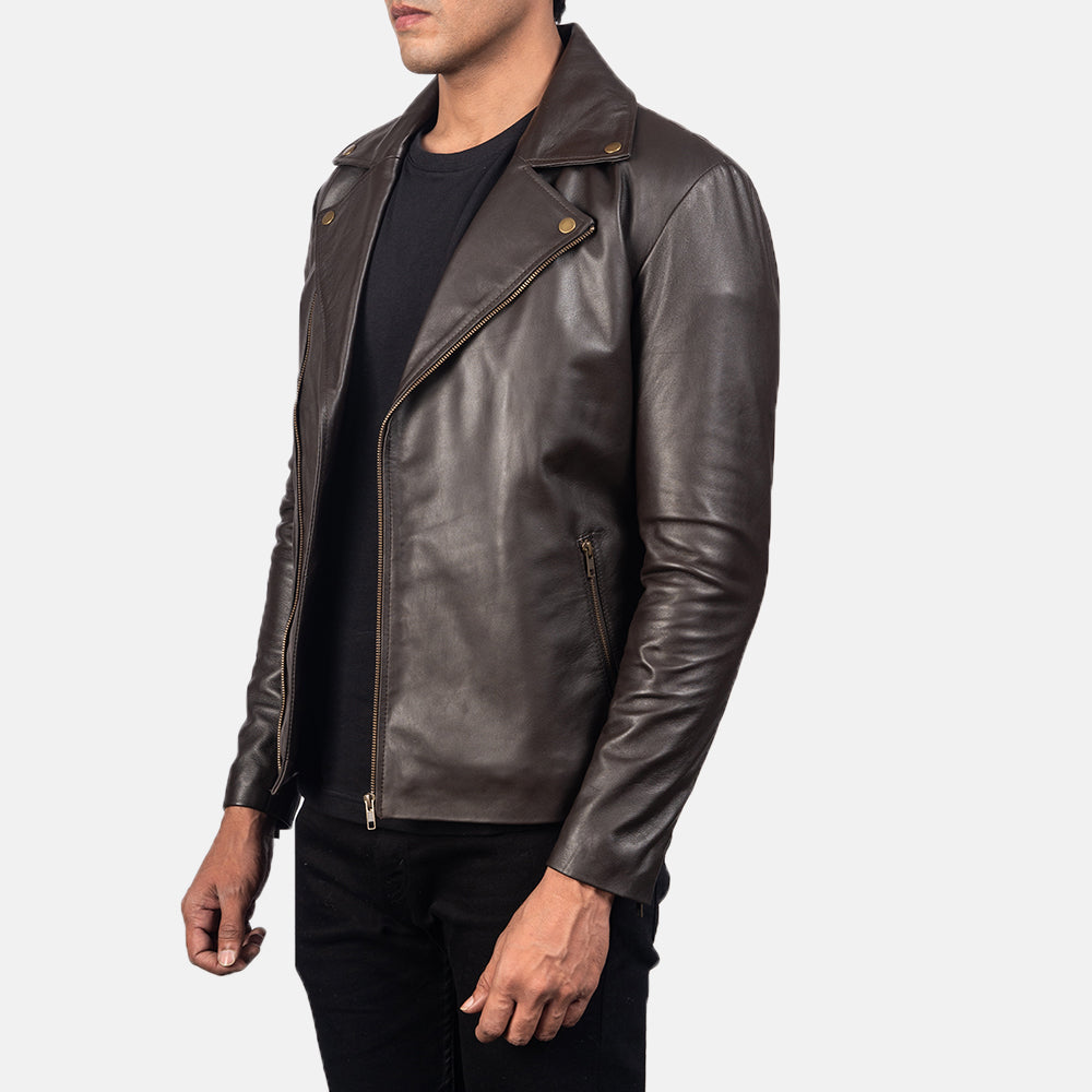 Noah Veste Motard en Cuir pour Homme – Vue produit alternative 2