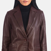 Norma Blazer en Cuir pour Femme – Vue produit alternative 6