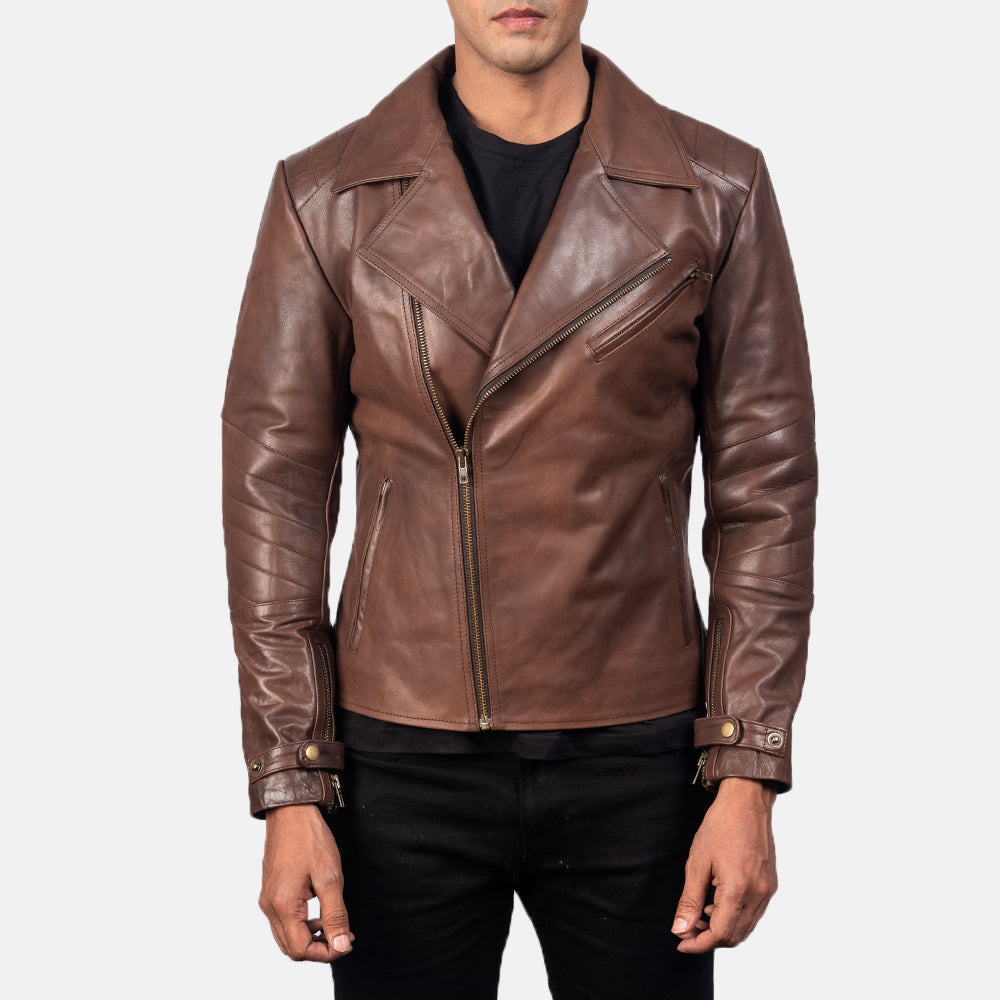 Raiden Veste Motard en Cuir pour Homme – Vue produit alternative 3