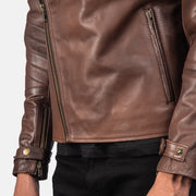 Raiden Veste Motard en Cuir pour Homme – Vue produit alternative 6