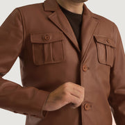 
Ray Cutler Veste en Cuir pour Homme – alternate product view 6