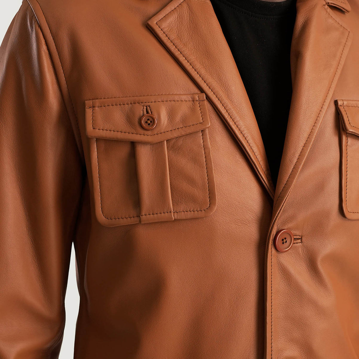 
Ray Cutler Veste en Cuir pour Homme – alternate product view 6