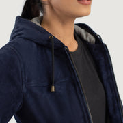 
Rebella Hooded Blouson Bombardier en Cuir pour Femme – alternate product view 6
