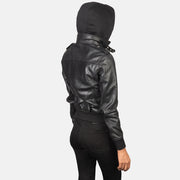
Roslyn Hooded Blouson Bombardier en Cuir pour Femme – alternate product view 5