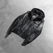 
Roslyn Hooded Blouson Bombardier en Cuir pour Femme – alternate product view 8