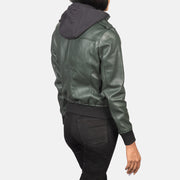 
Roslyn Hooded Blouson Bombardier en Cuir pour Femme – alternate product view 5