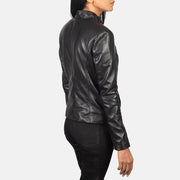 Rumella Veste Motard en Cuir pour Femme – Vue produit alternative 5