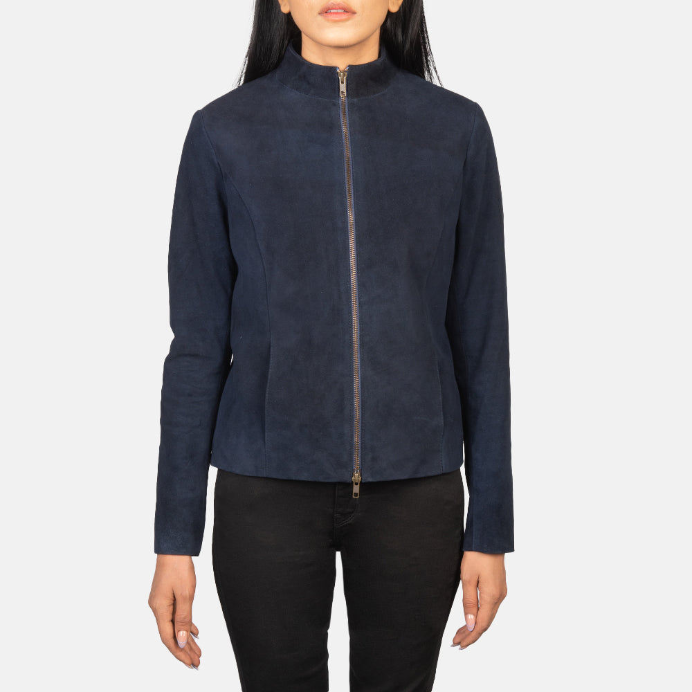 Rumella Veste Motard en Cuir pour Femme – Vue produit alternative 4