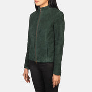 Rumella Veste Motard en Cuir pour Femme – Vue produit alternative 2