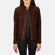 Rumella Veste Motard en Cuir pour Femme – Vue produit alternative 1