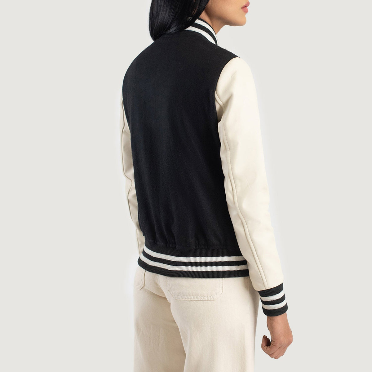 Savant Varsity Veste en Cuir pour Femme – Vue produit alternative 5