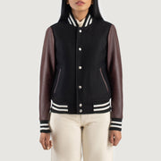 Savant Varsity Veste en Cuir pour Femme – Vue produit alternative 4
