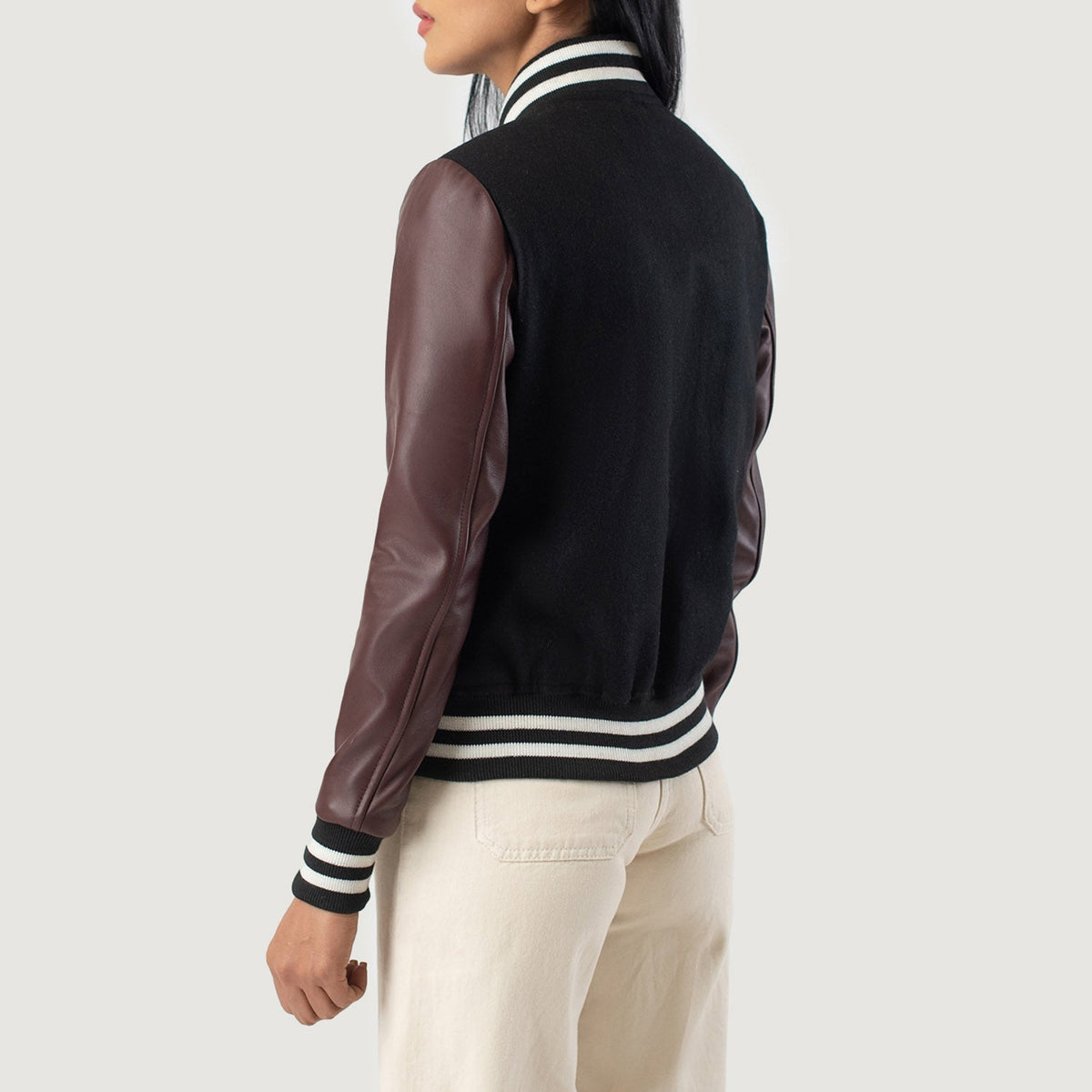 Savant Varsity Veste en Cuir pour Femme – Vue produit alternative 5