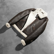 Sherilyn B-3 Noir Blouson Bomber en Cuir pour Femme – Vue produit alternative 8