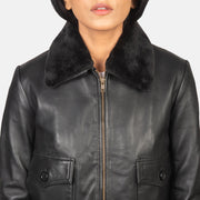 Stella G-1 Blouson Bomber en Cuir pour Femme – Vue produit alternative 6