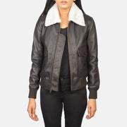 Stella G-1 Blouson Bomber en Cuir pour Femme – Vue produit alternative 1