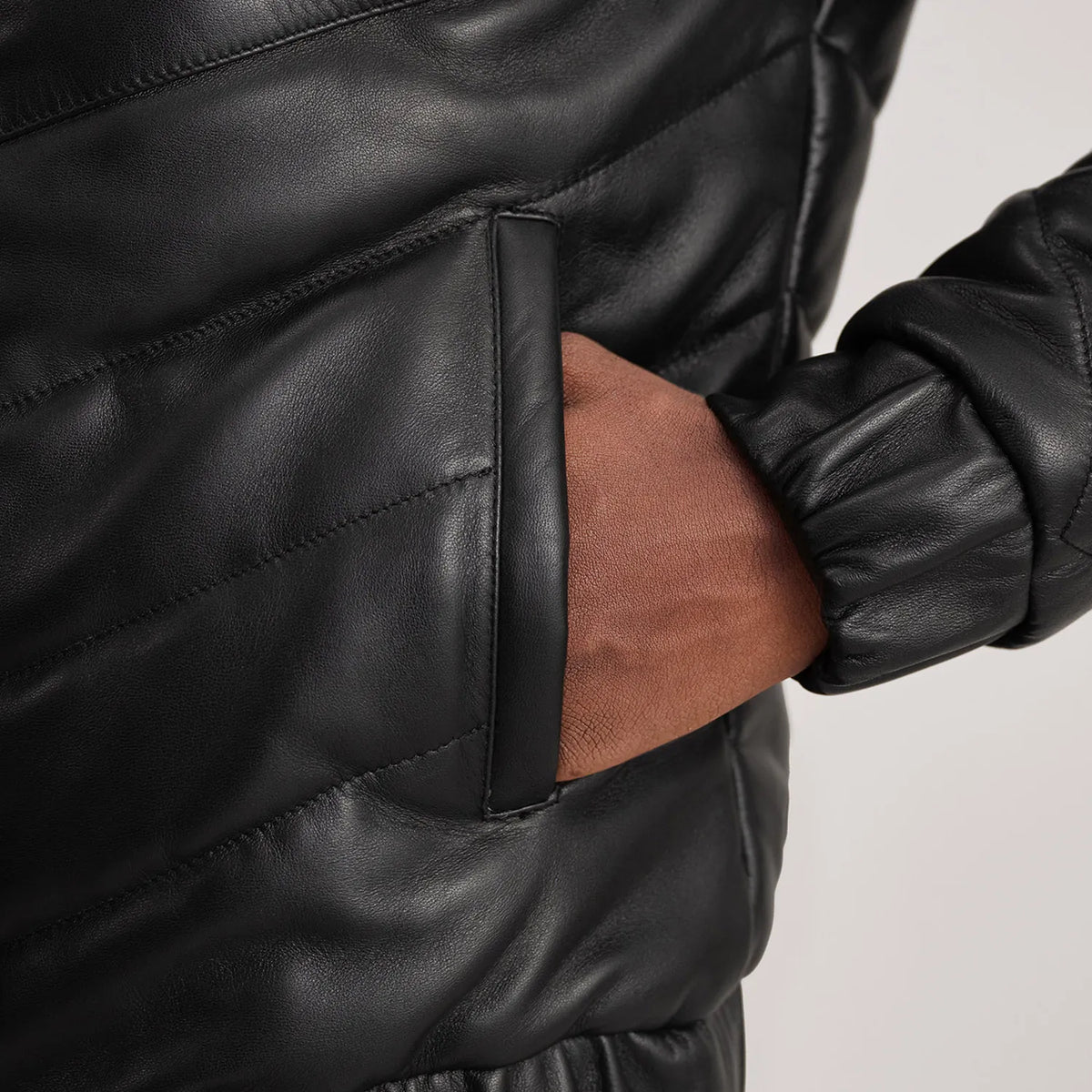 Vue intérieure Showing Polyester lining &amp; Deux poches intérieures
