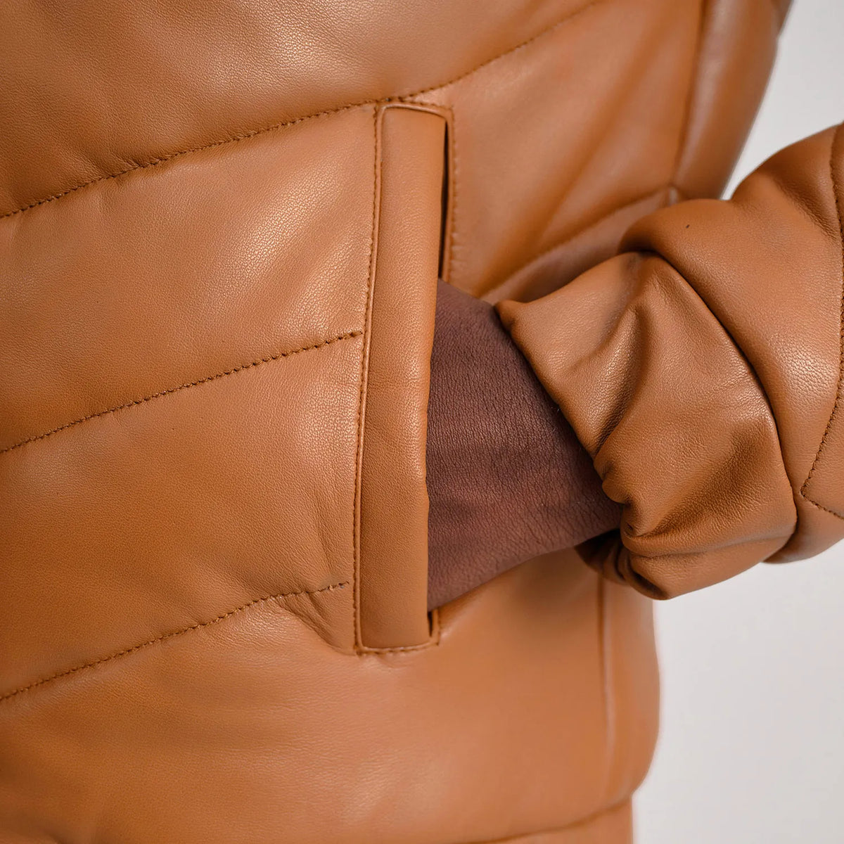 Travis Veste en Cuir pour Homme – Vue produit alternative 6