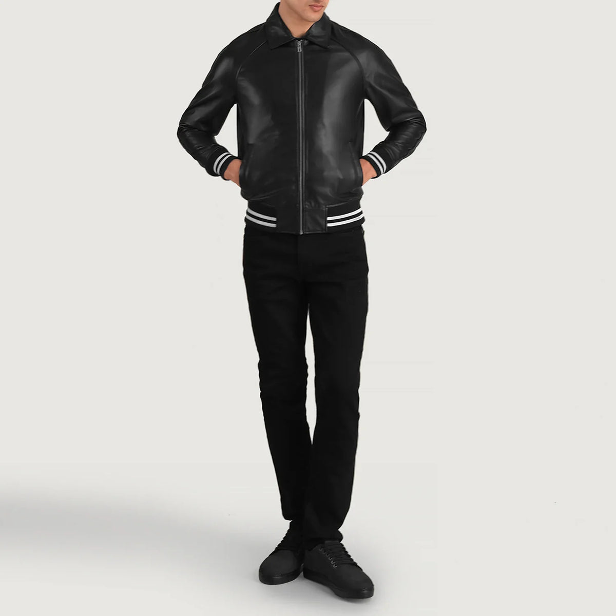 
Walton Varsity Veste en Cuir pour Homme – alternate product view 3