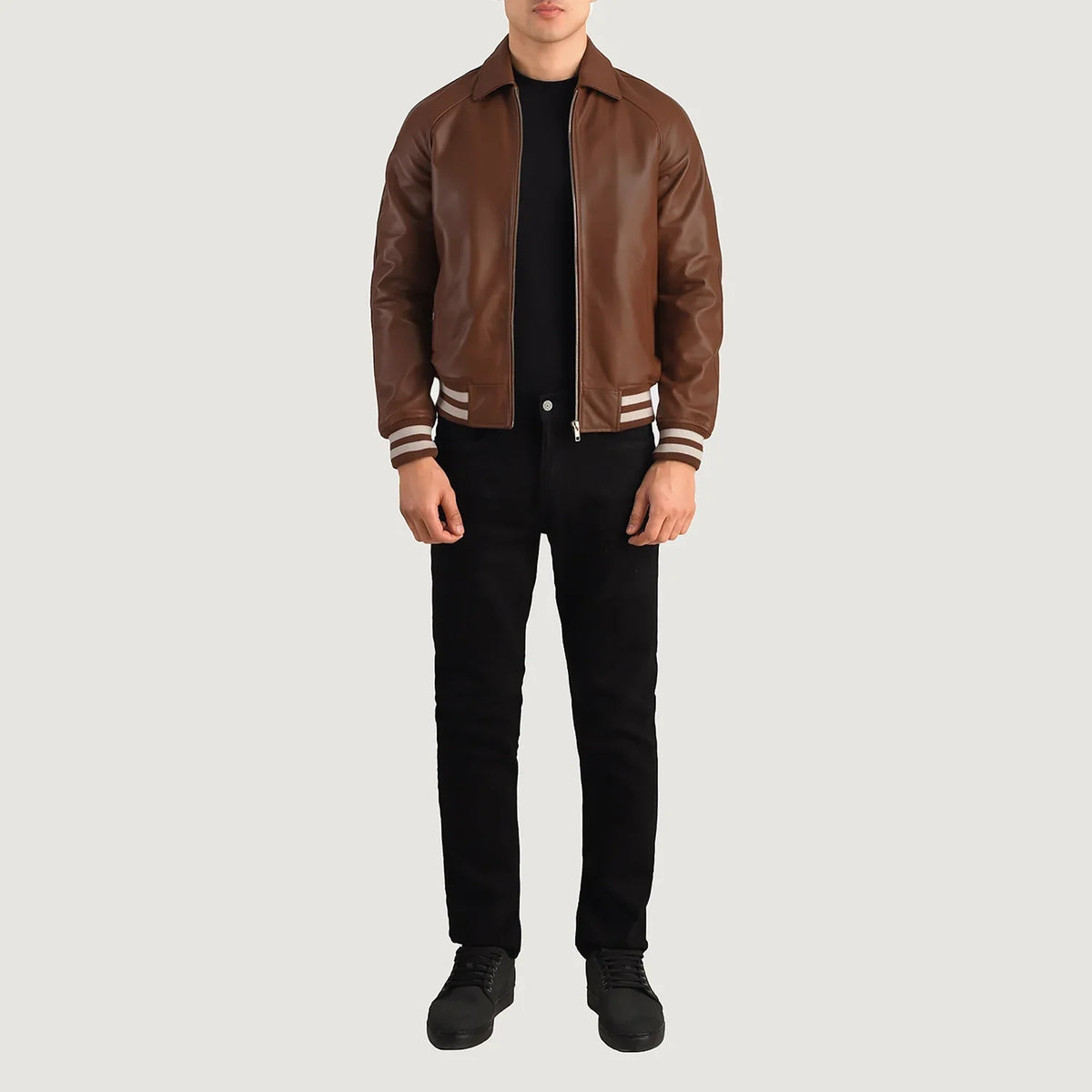 
Walton Varsity Veste en Cuir pour Homme – alternate product view 2