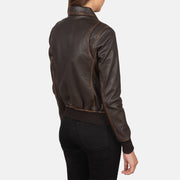 Westa A-2 Blouson Bomber en Cuir pour Femme – Vue produit alternative 6