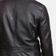 Cuir de vachette véritable with Pull-up Finish Grain Texture &amp; Heavy-Duty Seam Stitching Detail