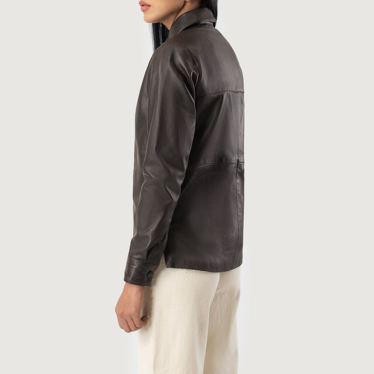 Zenith Shirt Veste en Cuir pour Femme – Vue produit alternative 5