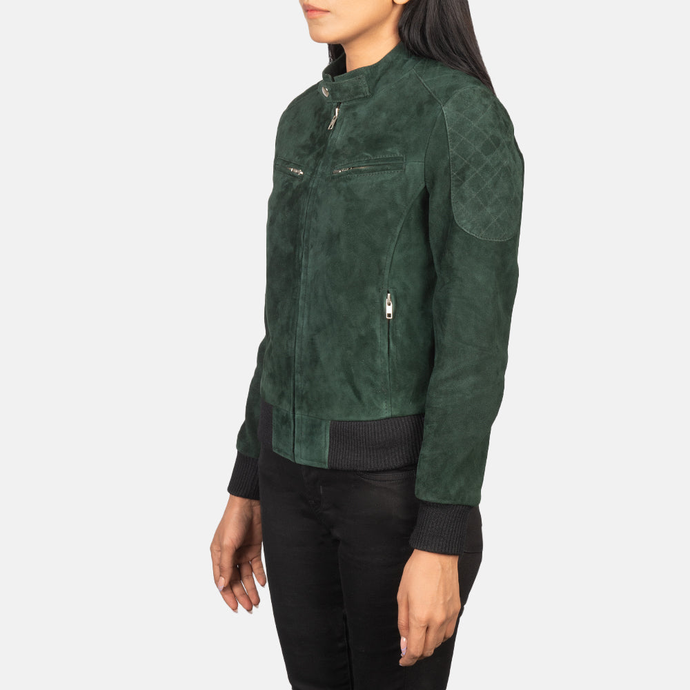 
Zenna Blouson Bombardier en Cuir pour Femme – alternate product view 2