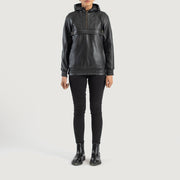 Zest Hooded Pullover Veste en Cuir pour Femme – Vue produit alternative 3