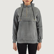 Zest Hooded Pullover Veste en Cuir pour Femme – Vue produit alternative 1